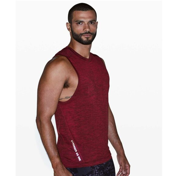 Lululemon x Barry's Bootcamp Metal Vent Tech Muscle Tank, Ruby/Maroon, Large - Picture 1 of 12